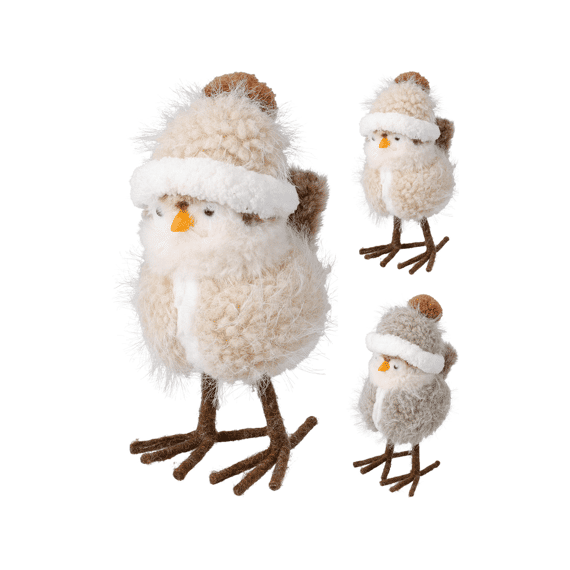 Vogel Staand 14x9x21cm 2 Assortiment