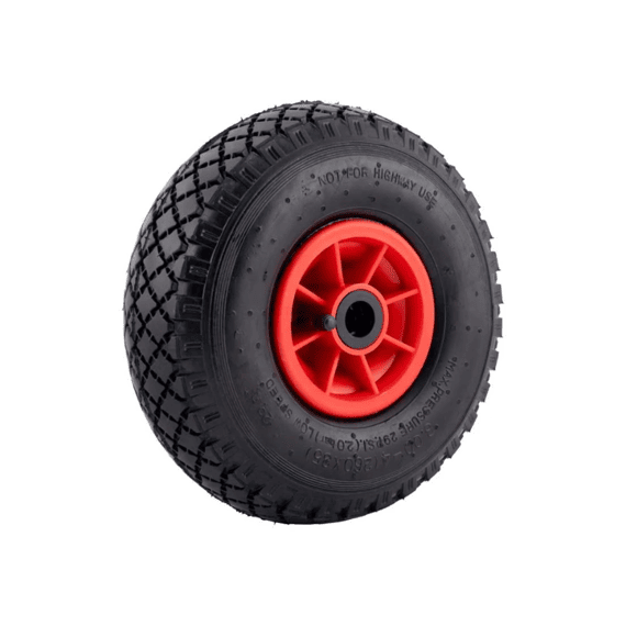 Steekwagenwiel Luchtband 3.00-4 Metaalvelg Asgat 20 mm 125kg
