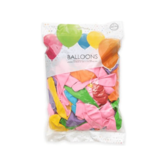 Ballonnen 100st 30cm Mix Standaardkleuren