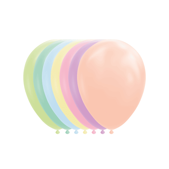 Ballonnen 100st 30cm Mix Macaronkleuren