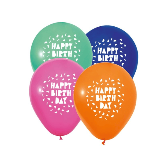 Ballon 8st 30cm Happy Birthday