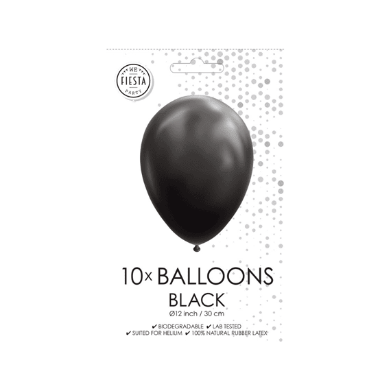Ballon 10st 30cm Black