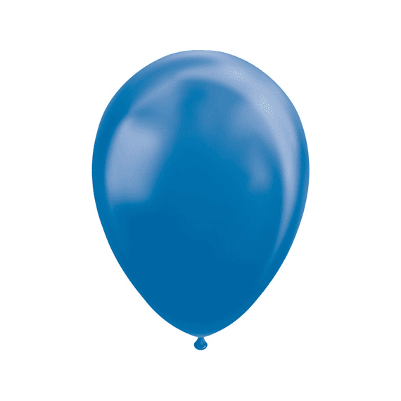 Ballon 10st 30cm Metallic Blue