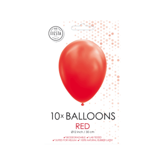 Ballon 10st 30cm Red