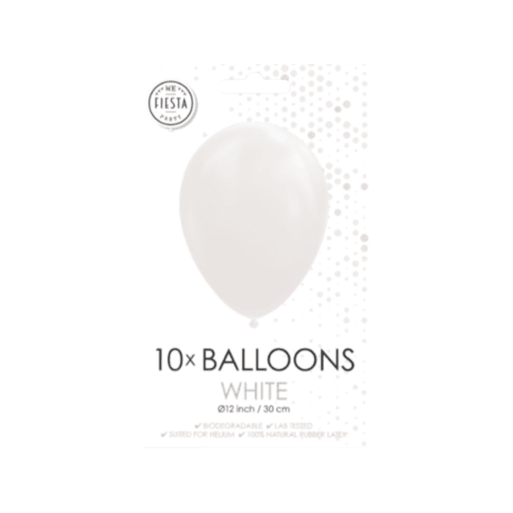 Ballon 10st 30cm White