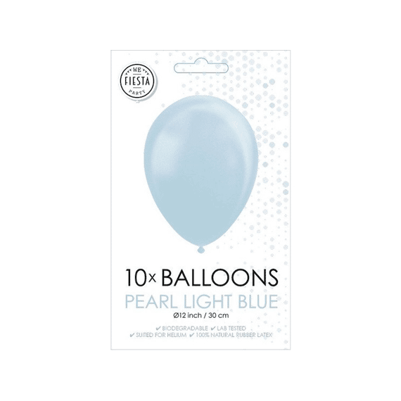 Ballon 10st 30cm Pearl Light Blue