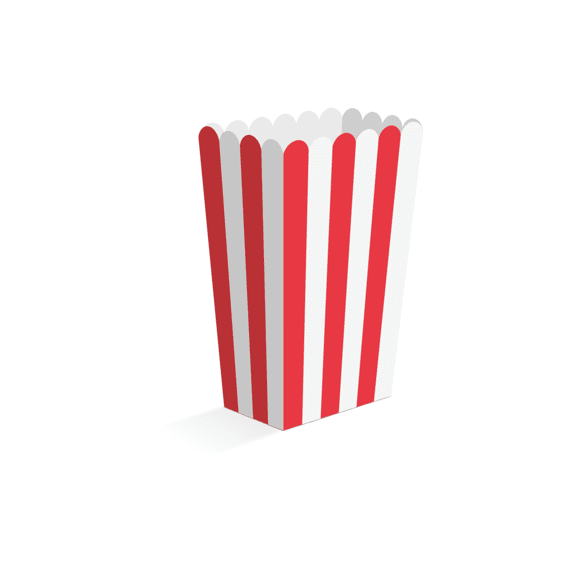 Popcornbakjes 8st Rood