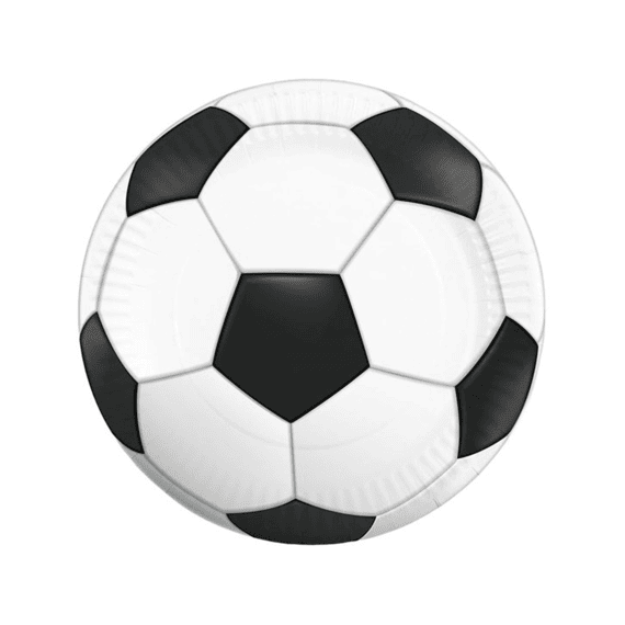 Borden Papier 8st 23cm Voetbal