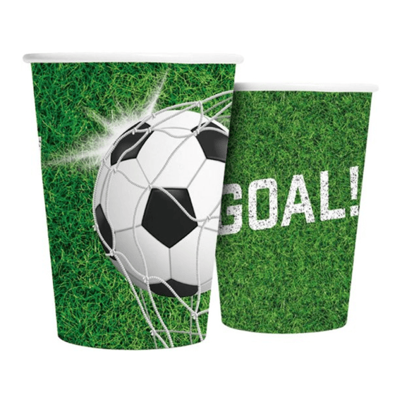 Bekers Papier 8st 21cl Voetbal