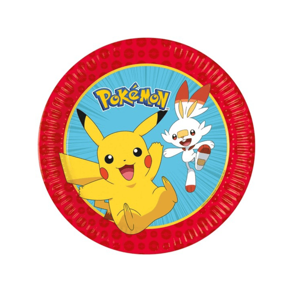 Borden Papier 8st 23cm Pokemon
