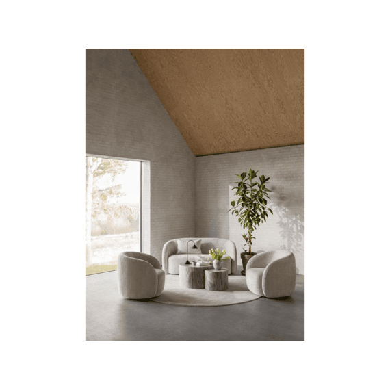 Lodi Loungestoel Met Armleuningen Beige 81x83x76cm