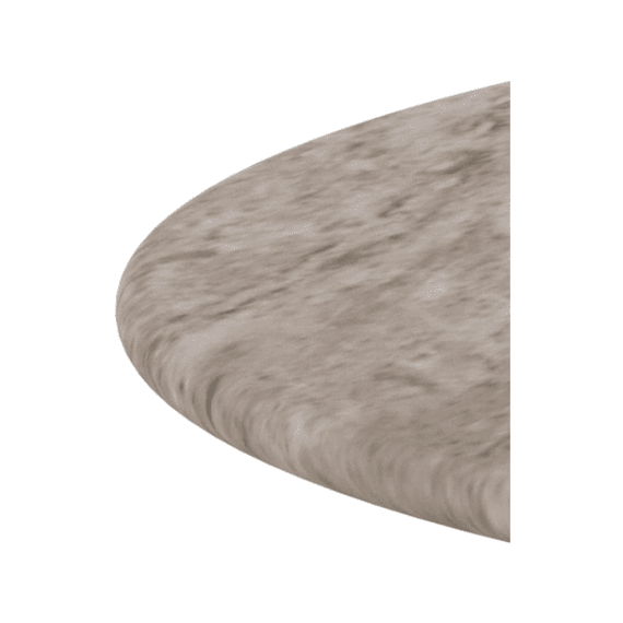 Ferrol Ronde Salontafel Gepolijst Marmeren Blad Pilaarvormig Onderstel Grijs D80x42cm