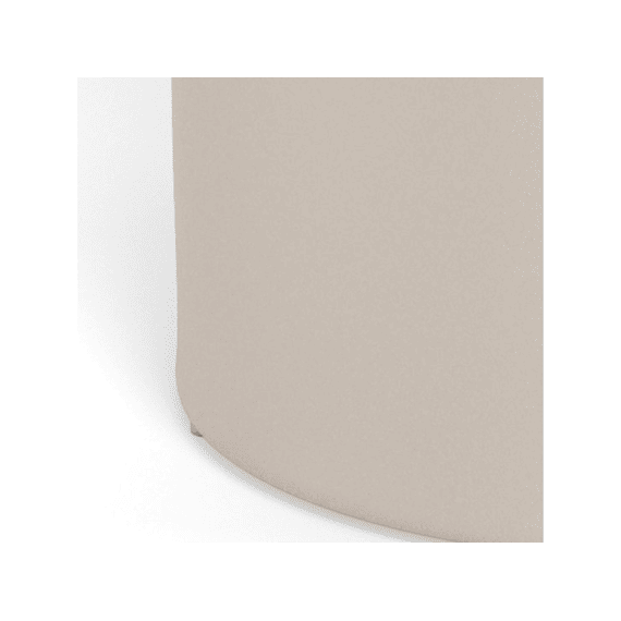 Ferrol Ronde Salontafel Gepolijst Marmeren Blad Pilaarvormig Onderstel Grijs D40x50cm