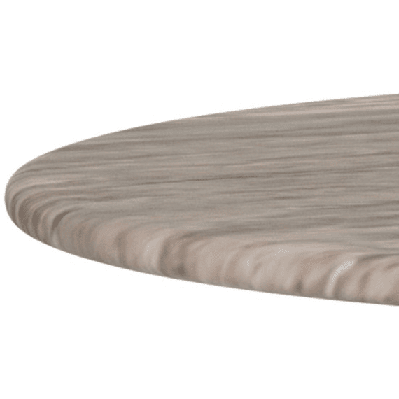Ferrol Ronde Salontafel Gepolijst Marmeren Blad Pilaarvormig Onderstel Grijs D40x50cm