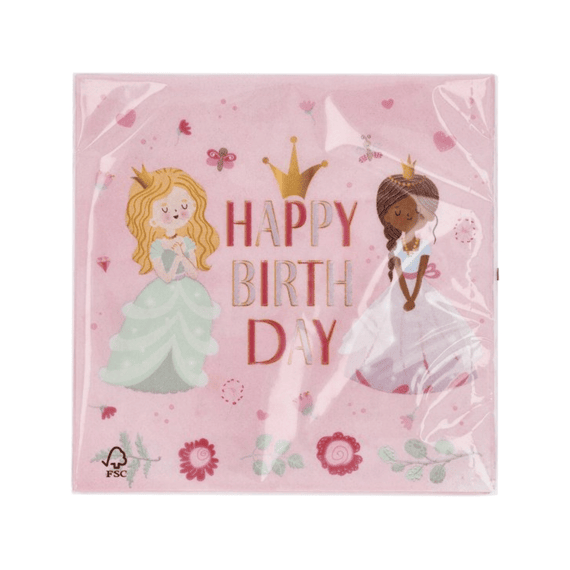 Pretty Princess Servetten 33x33cm 20st
