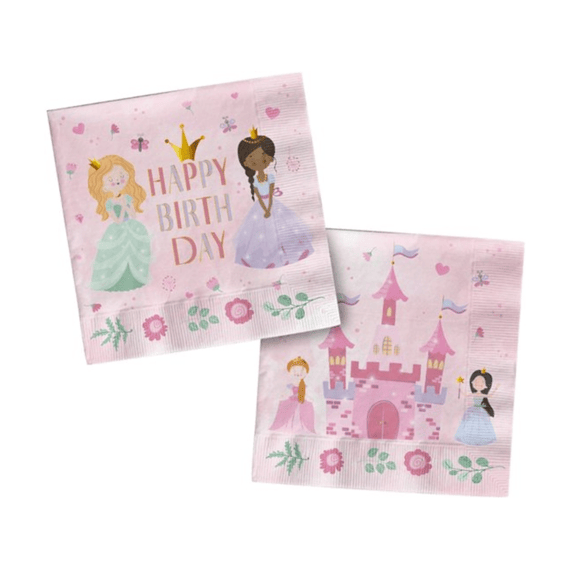 Pretty Princess Servetten 33x33cm 20st