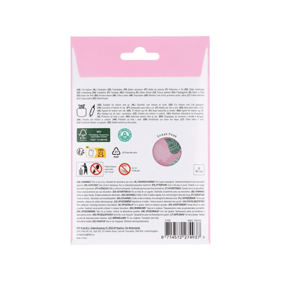 Folie Ballon Pretty Princess 45 Cm