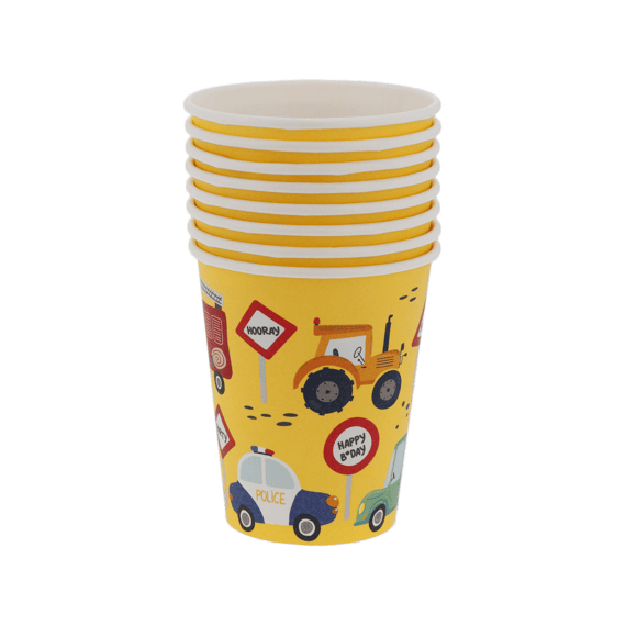 Folat Bekers Wacky Wheels 250 ml 8 stuks