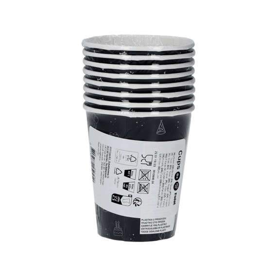 Shining Glam Papieren Bekers 250ml 8st