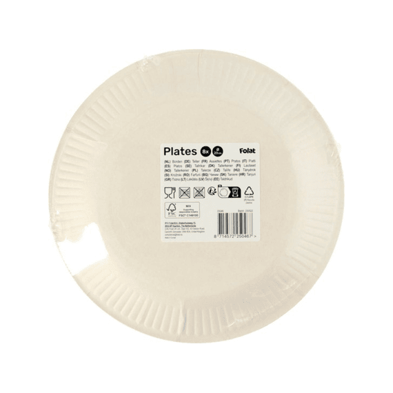 Shining Glam Papieren Borden 23cm 8st