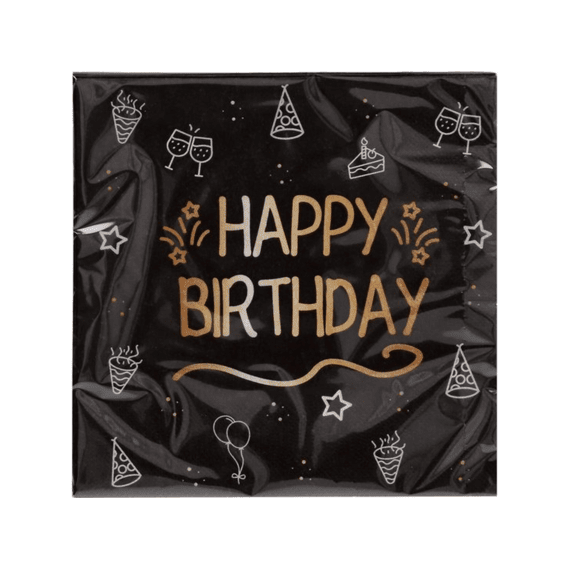 Shining Glam Servetten 33x33cm 16st