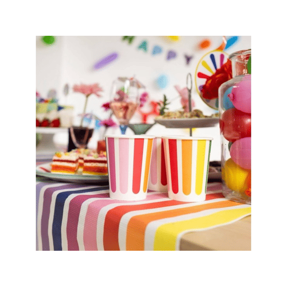 Stripetastic Bekers 250ml 8st