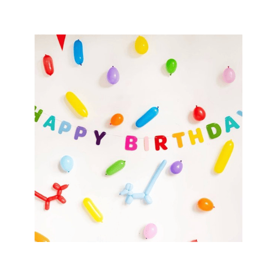 Stripetastic Letterslinger Happy Birthday 1.7m
