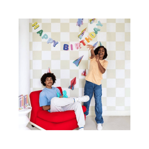 Stripetastic Letterslinger Happy Birthday 1.7m