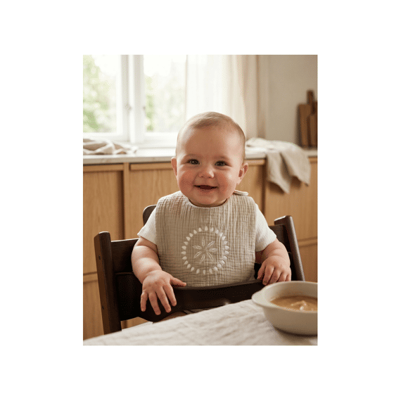 Noukies Moon Feathers Slabbetjes (Set 3St)