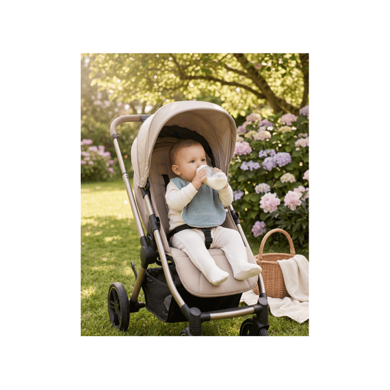 Noukies Moon Feathers Slabbetjes (Set 3St)