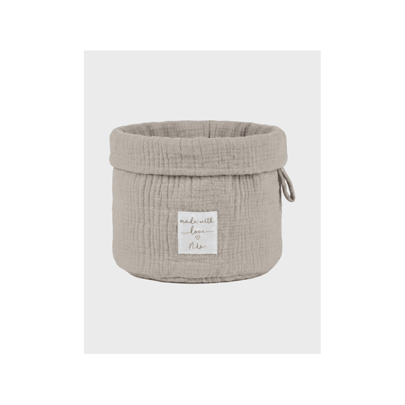 Noukies Plain Muslin Commodemandje Beige Muslin