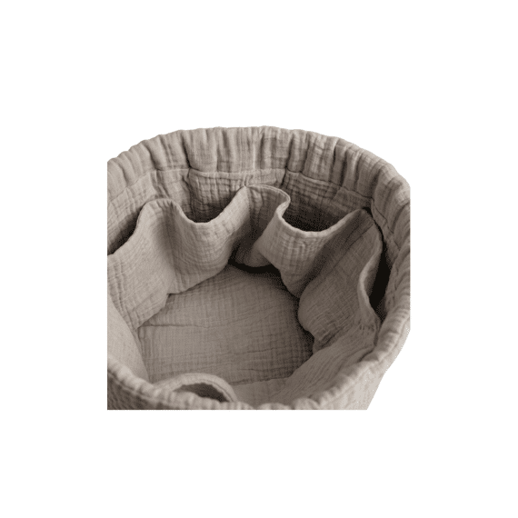 Noukies Plain Muslin Commodemandje Beige Muslin