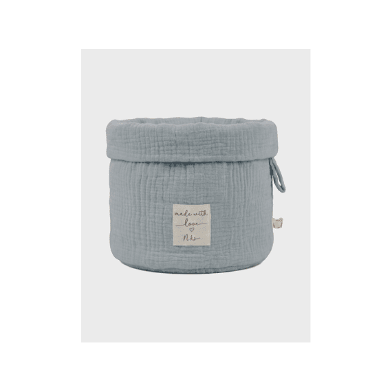 Noukies Commodemandje Blauw Muslin