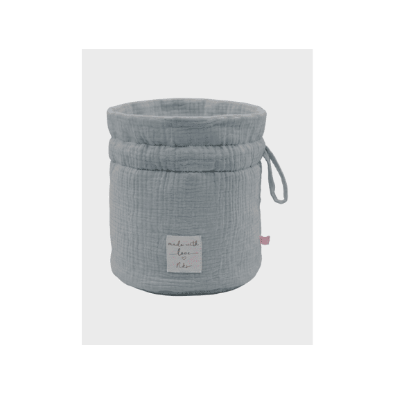 Noukies Commodemandje Blauw Muslin