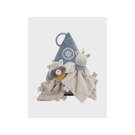 Noukies Raku, Lino & Pico Activiteitknuffel Tipi Met Raku & Lino