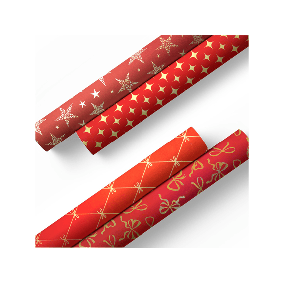 Kerstpapier Classic X-mas 1.5mx70cm Assortiment