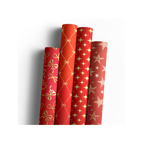 Kerstpapier Classic X-mas 1.5mx70cm Assortiment