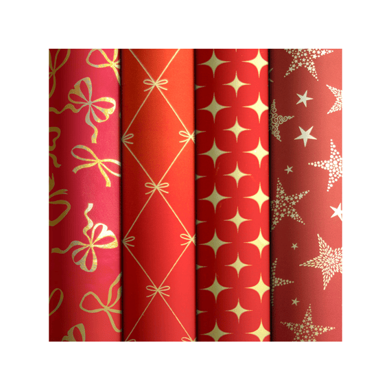 Kerstpapier Classic X-mas 1.5mx70cm Assortiment