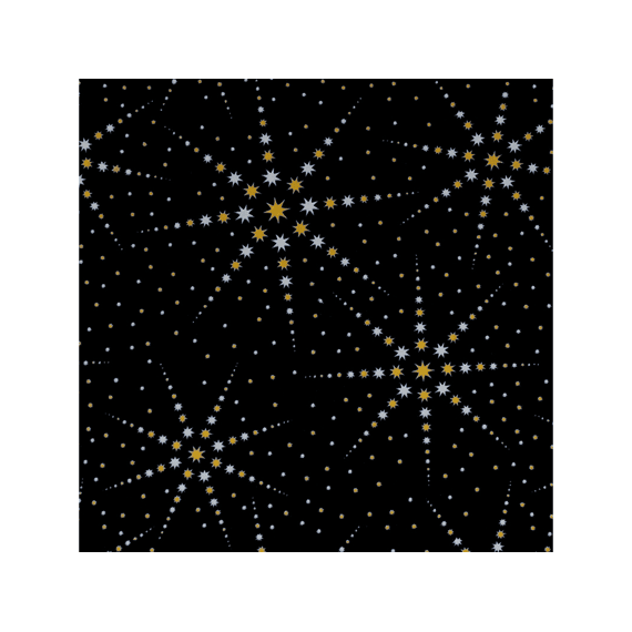 Kerstpapier Dark Elegance 1.5mx70cm Assortiment