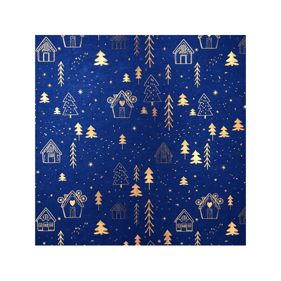 Kerstpapier Cool Winter 1.5mx70cm Assortiment