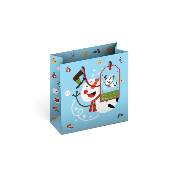 Giftbag Happy Snowman S