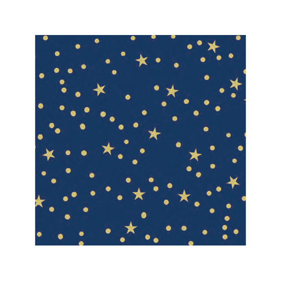 Kerstpapier 3-pak Blauw