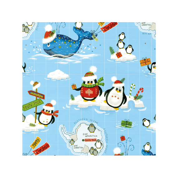 Kerstpapier Prasenta Kind 2mx70cm Assortiment