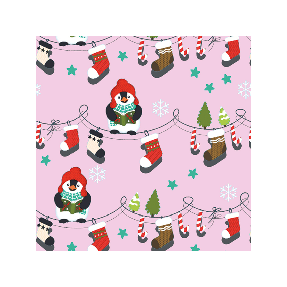 Kerstpapier Prasenta Kind 2mx70cm Assortiment