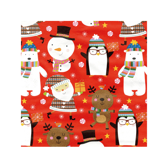 Kerstpapier Prasenta Kind 2mx70cm Assortiment