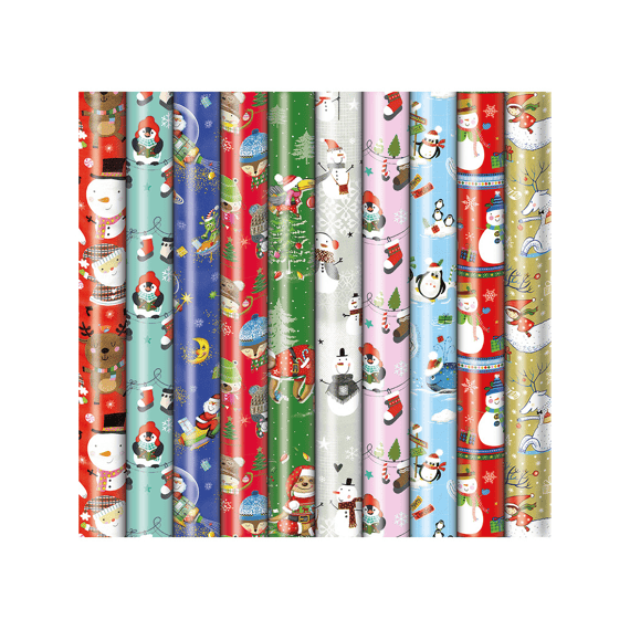 Kerstpapier Prasenta Kind 2mx70cm Assortiment