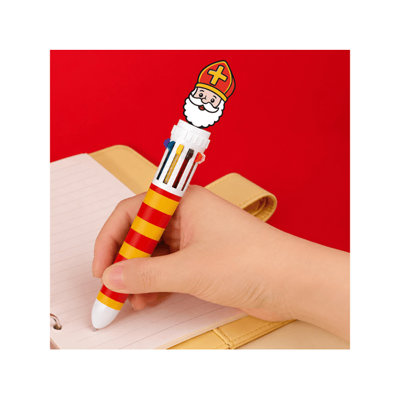 Sinterklaas 10-kleuren Balpen Assortiment