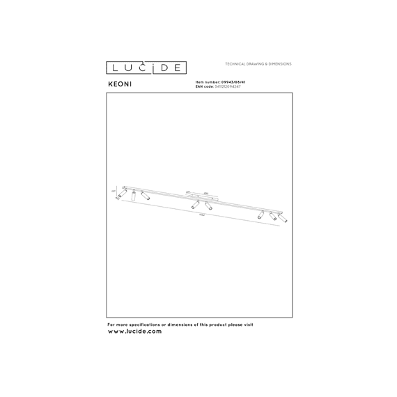 Lucide Keoni Plafondspot Taupe 8xg9