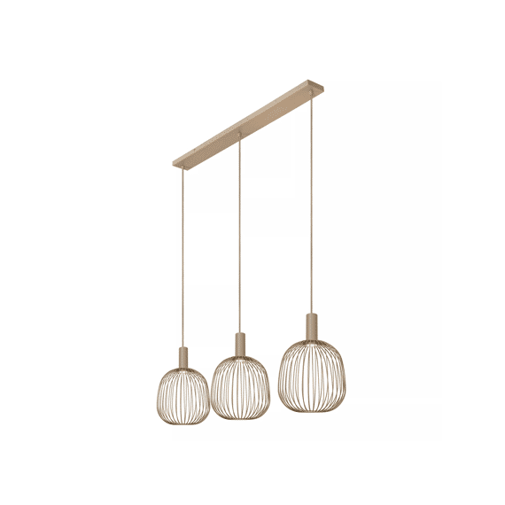 Lucide Esterel Hanglamp Taupe 3xgu10