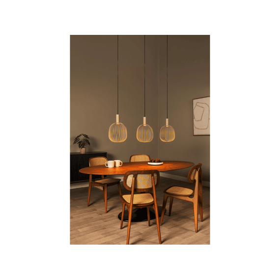 Lucide Esterel Hanglamp Taupe 3xgu10